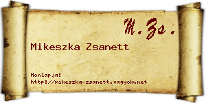 Mikeszka Zsanett névjegykártya